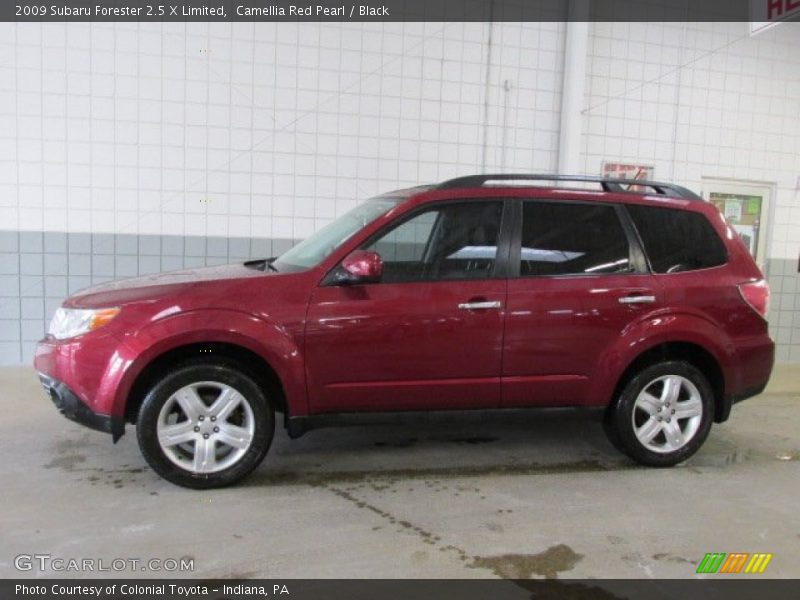 Camellia Red Pearl / Black 2009 Subaru Forester 2.5 X Limited