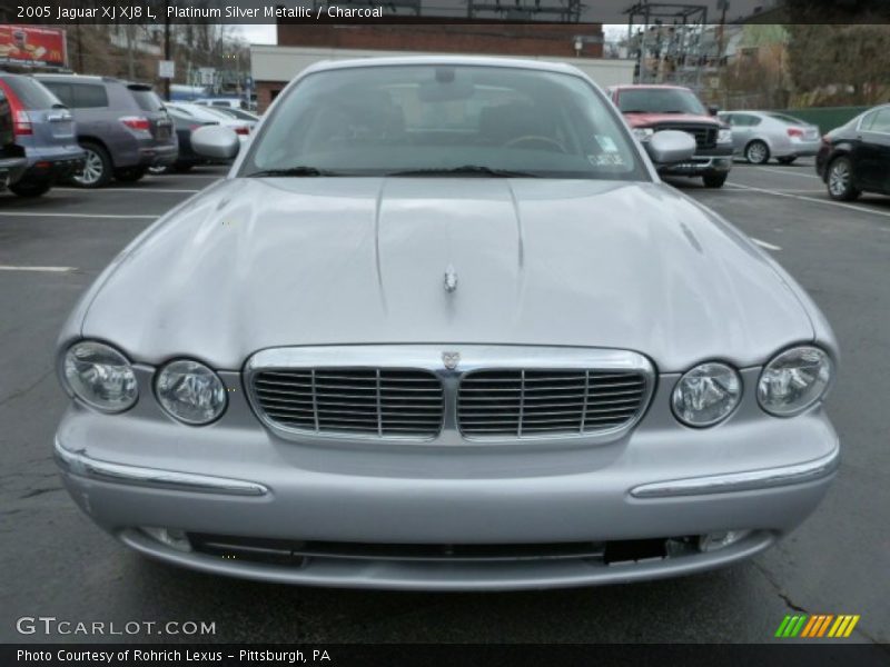 Platinum Silver Metallic / Charcoal 2005 Jaguar XJ XJ8 L