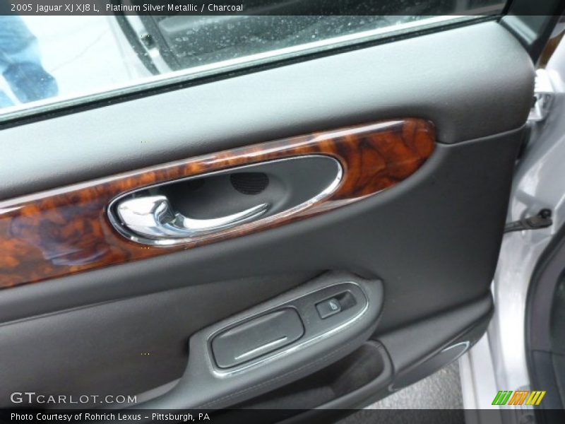 Platinum Silver Metallic / Charcoal 2005 Jaguar XJ XJ8 L