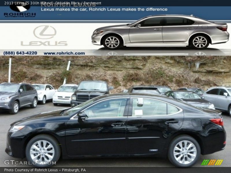 Obsidian Black / Parchment 2013 Lexus ES 300h Hybrid