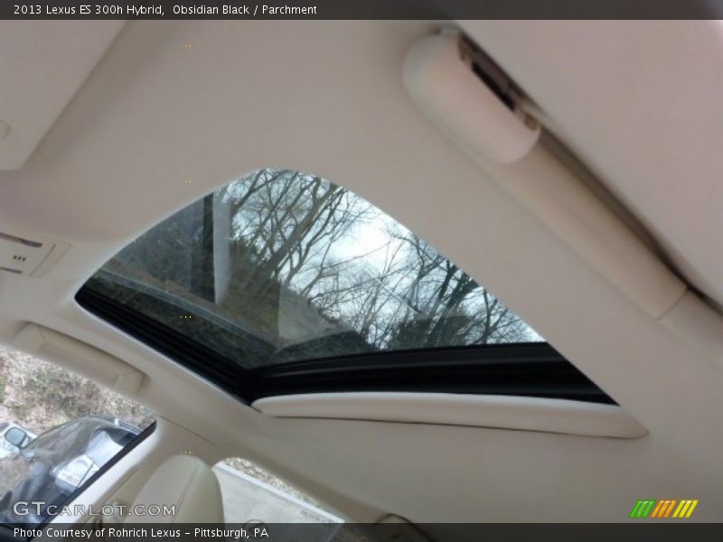 Obsidian Black / Parchment 2013 Lexus ES 300h Hybrid