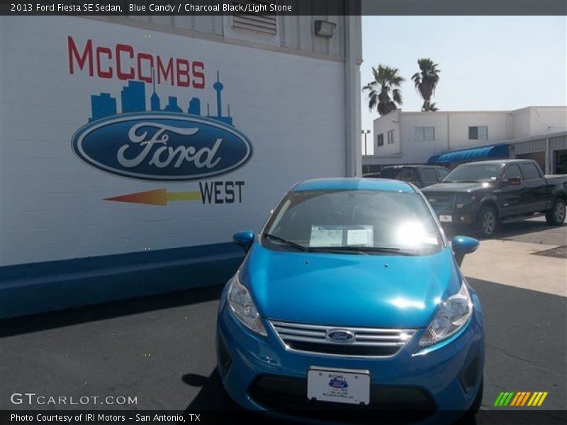 Blue Candy / Charcoal Black/Light Stone 2013 Ford Fiesta SE Sedan