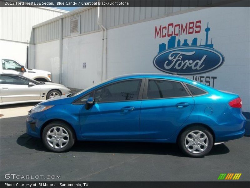 Blue Candy / Charcoal Black/Light Stone 2013 Ford Fiesta SE Sedan