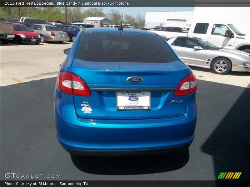 Blue Candy / Charcoal Black/Light Stone 2013 Ford Fiesta SE Sedan