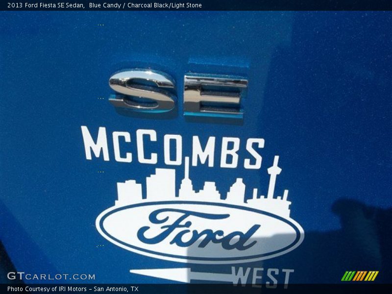Blue Candy / Charcoal Black/Light Stone 2013 Ford Fiesta SE Sedan