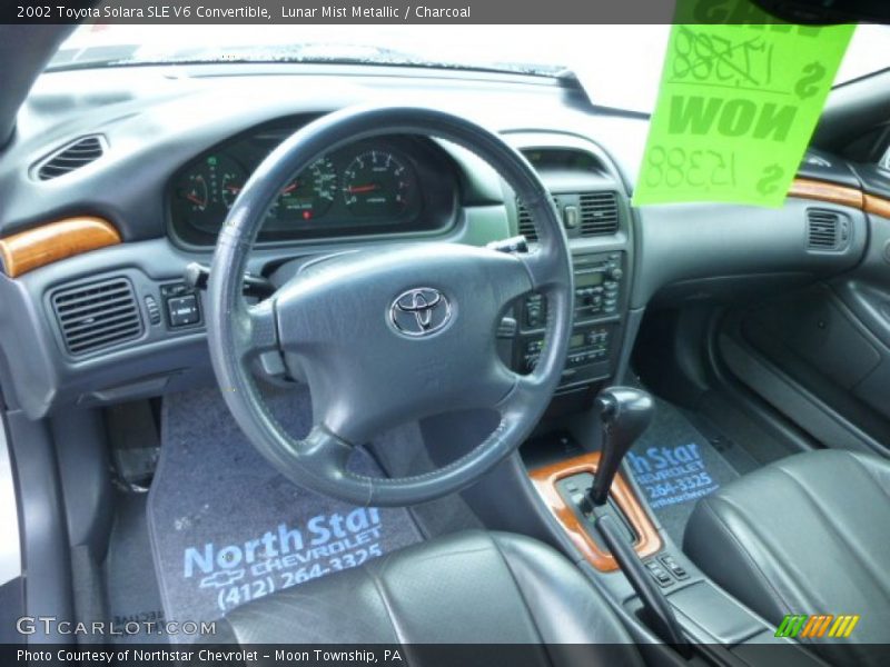  2002 Solara SLE V6 Convertible Charcoal Interior