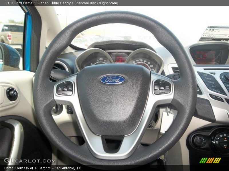 Blue Candy / Charcoal Black/Light Stone 2013 Ford Fiesta SE Sedan