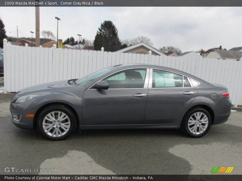 Comet Gray Mica / Black 2009 Mazda MAZDA6 s Sport