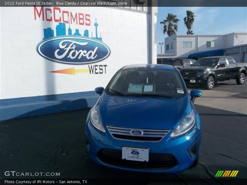 Blue Candy / Charcoal Black/Light Stone 2013 Ford Fiesta SE Sedan