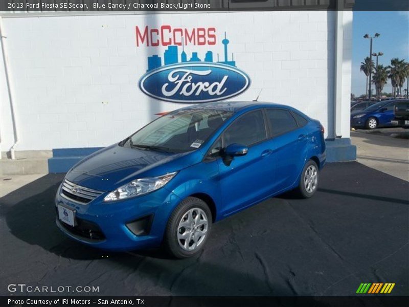 Blue Candy / Charcoal Black/Light Stone 2013 Ford Fiesta SE Sedan