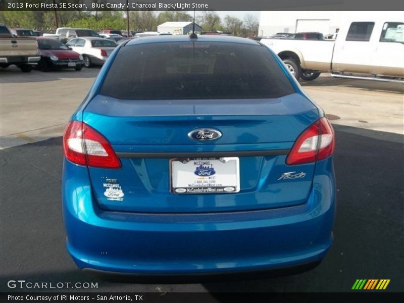 Blue Candy / Charcoal Black/Light Stone 2013 Ford Fiesta SE Sedan