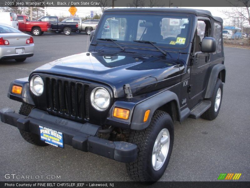 Black / Dark Slate Gray 2005 Jeep Wrangler X 4x4