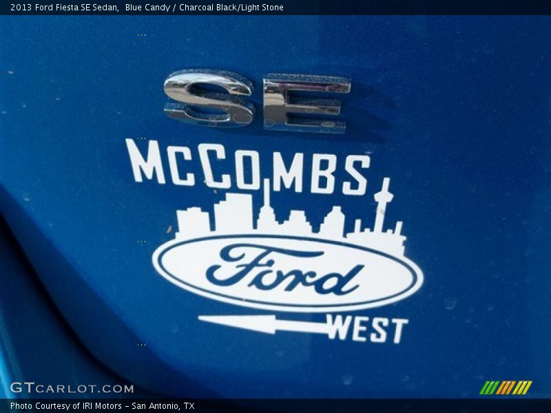 Blue Candy / Charcoal Black/Light Stone 2013 Ford Fiesta SE Sedan