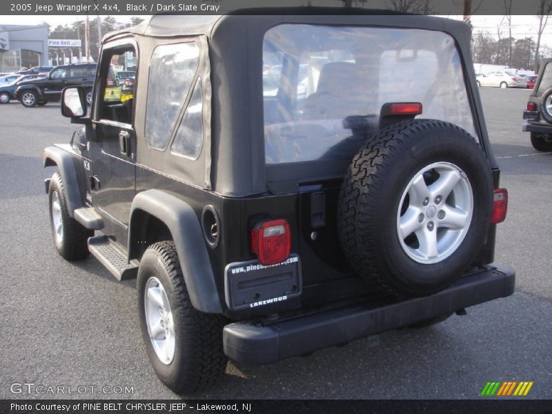 Black / Dark Slate Gray 2005 Jeep Wrangler X 4x4