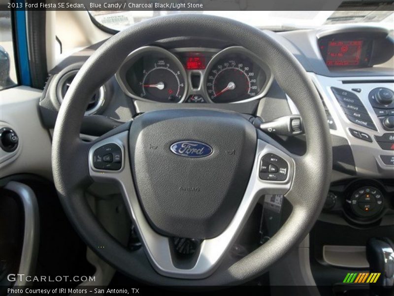 Blue Candy / Charcoal Black/Light Stone 2013 Ford Fiesta SE Sedan