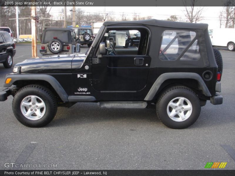 Black / Dark Slate Gray 2005 Jeep Wrangler X 4x4