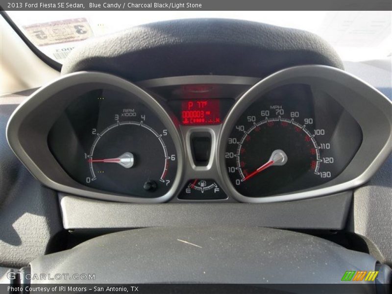 Blue Candy / Charcoal Black/Light Stone 2013 Ford Fiesta SE Sedan