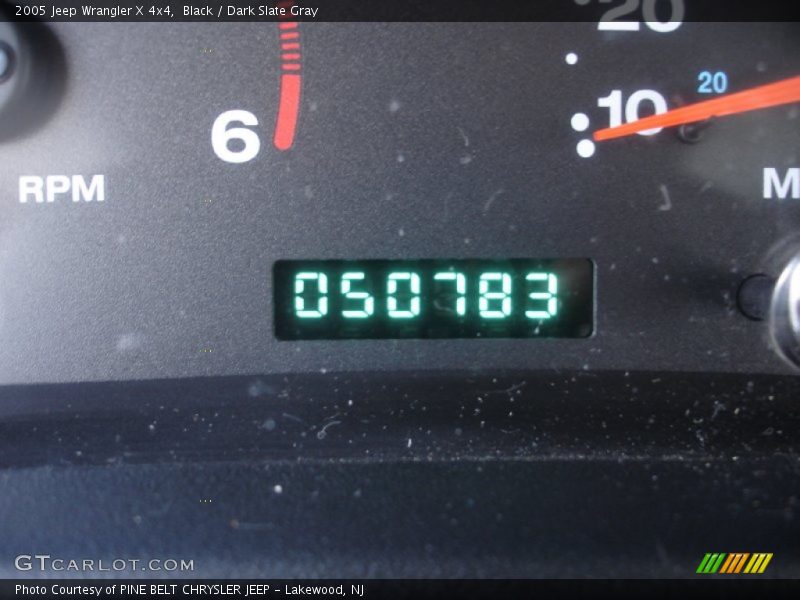 Black / Dark Slate Gray 2005 Jeep Wrangler X 4x4