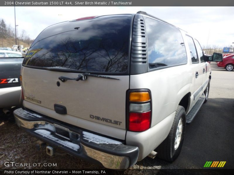 Silver Birch Metallic / Tan/Neutral 2004 Chevrolet Suburban 1500 LT 4x4