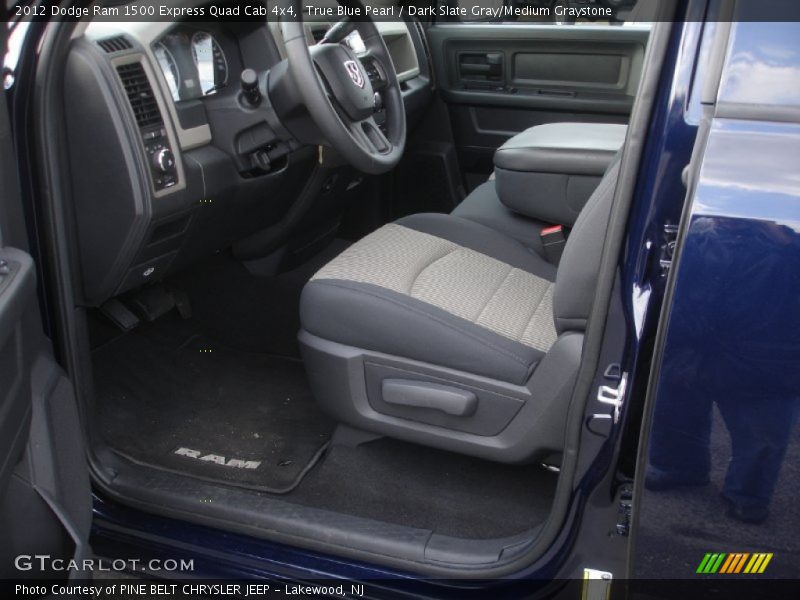 True Blue Pearl / Dark Slate Gray/Medium Graystone 2012 Dodge Ram 1500 Express Quad Cab 4x4