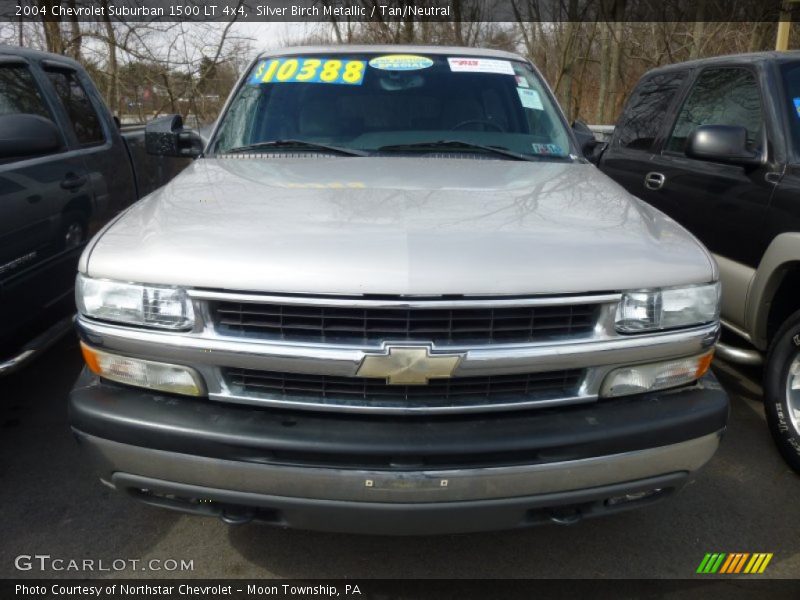 Silver Birch Metallic / Tan/Neutral 2004 Chevrolet Suburban 1500 LT 4x4