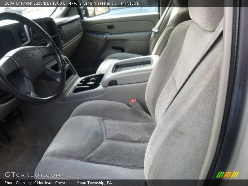 Silver Birch Metallic / Tan/Neutral 2004 Chevrolet Suburban 1500 LT 4x4