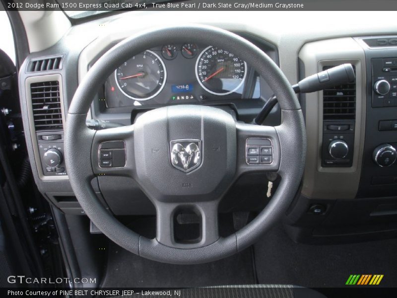  2012 Ram 1500 Express Quad Cab 4x4 Steering Wheel