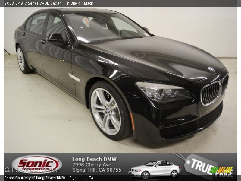 Jet Black / Black 2013 BMW 7 Series 740Li Sedan