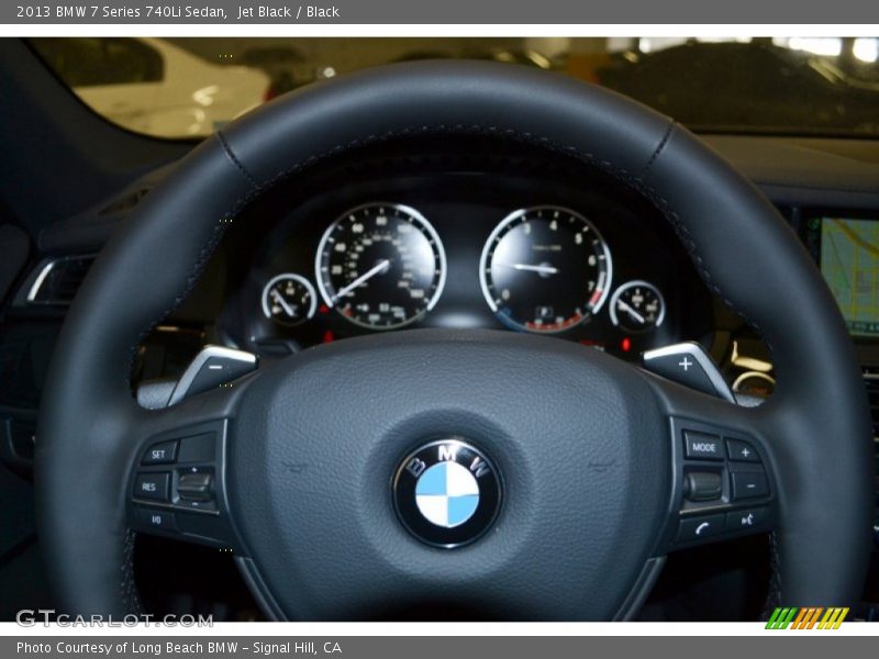 Jet Black / Black 2013 BMW 7 Series 740Li Sedan