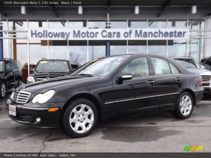 Black / Stone 2005 Mercedes-Benz C 240 Sedan
