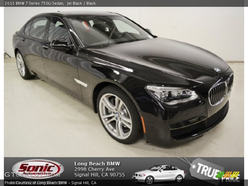 Jet Black / Black 2013 BMW 7 Series 750Li Sedan