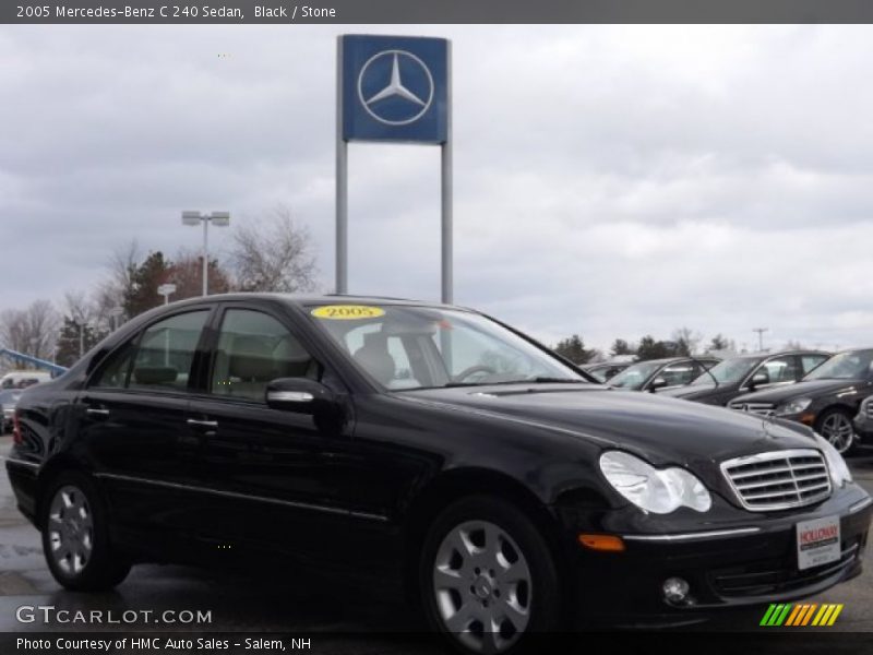 Black / Stone 2005 Mercedes-Benz C 240 Sedan