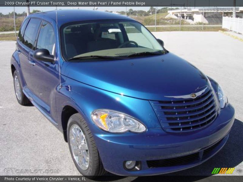 Deep Water Blue Pearl / Pastel Pebble Beige 2009 Chrysler PT Cruiser Touring