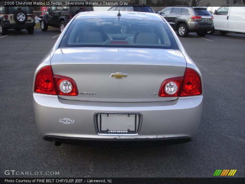 Silverstone Metallic / Titanium Gray 2008 Chevrolet Malibu LS Sedan