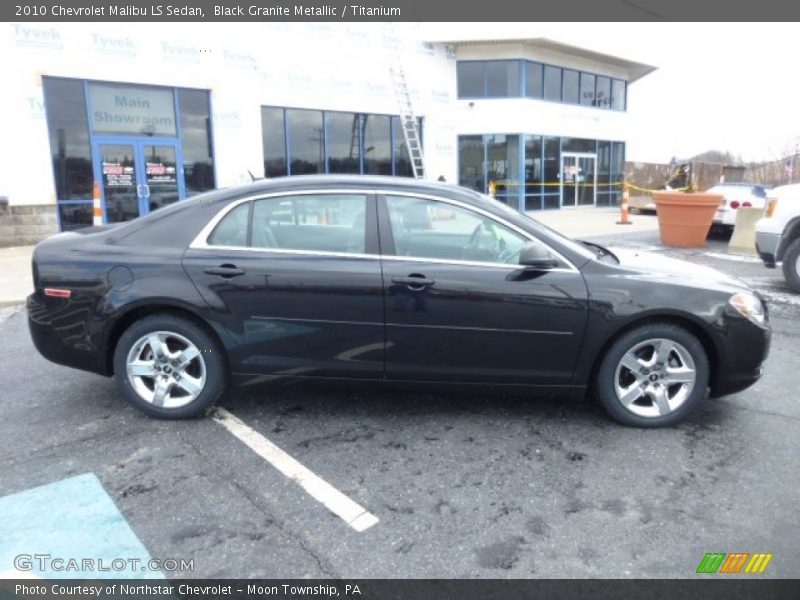 Black Granite Metallic / Titanium 2010 Chevrolet Malibu LS Sedan