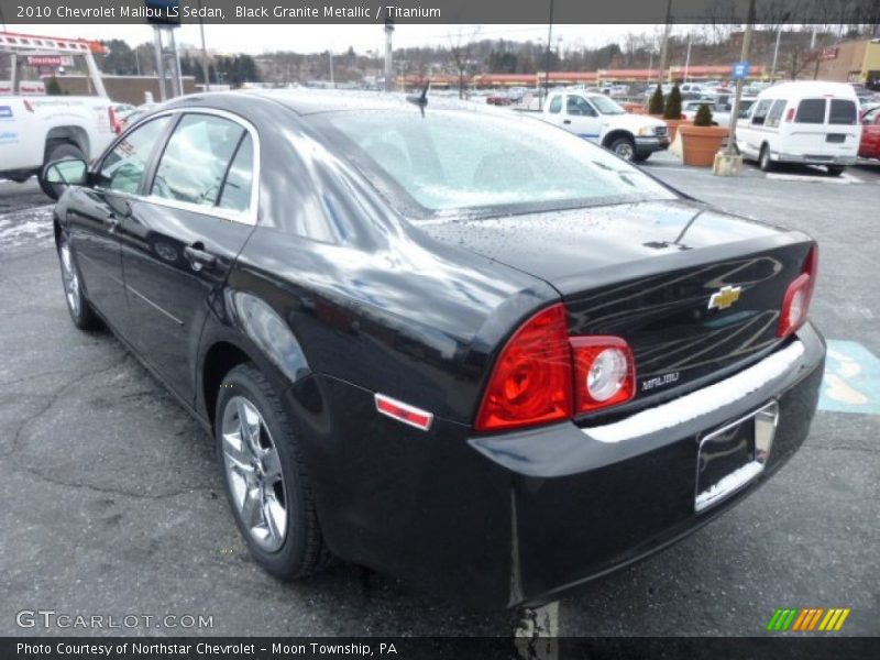 Black Granite Metallic / Titanium 2010 Chevrolet Malibu LS Sedan