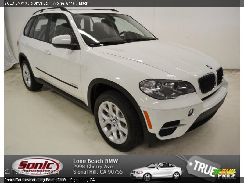 Alpine White / Black 2013 BMW X5 xDrive 35i