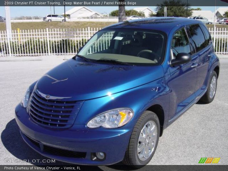 Deep Water Blue Pearl / Pastel Pebble Beige 2009 Chrysler PT Cruiser Touring