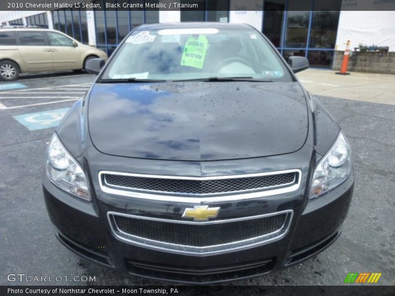 Black Granite Metallic / Titanium 2010 Chevrolet Malibu LS Sedan