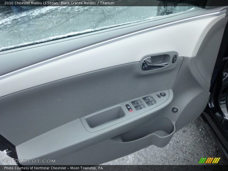 Black Granite Metallic / Titanium 2010 Chevrolet Malibu LS Sedan