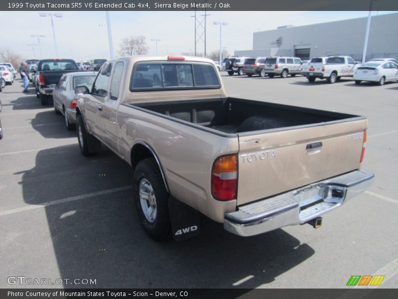 Sierra Beige Metallic / Oak 1999 Toyota Tacoma SR5 V6 Extended Cab 4x4