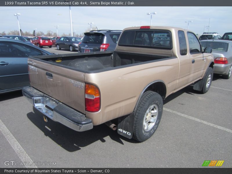 Sierra Beige Metallic / Oak 1999 Toyota Tacoma SR5 V6 Extended Cab 4x4