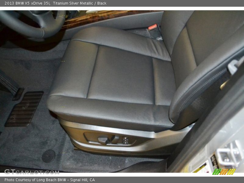 Titanium Silver Metallic / Black 2013 BMW X5 xDrive 35i