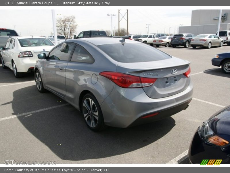 Titanium Gray Metallic / Gray 2013 Hyundai Elantra Coupe SE