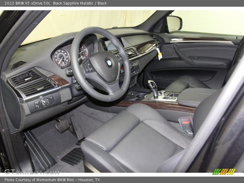 Black Interior - 2013 X5 xDrive 50i 