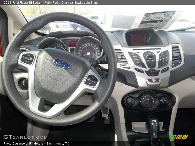 Ruby Red / Charcoal Black/Light Stone 2013 Ford Fiesta SE Sedan