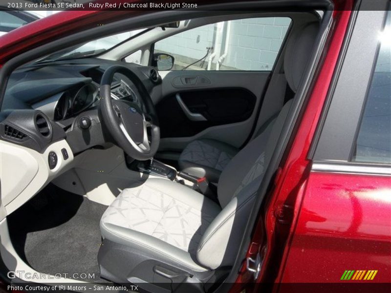Ruby Red / Charcoal Black/Light Stone 2013 Ford Fiesta SE Sedan