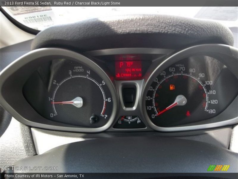 Ruby Red / Charcoal Black/Light Stone 2013 Ford Fiesta SE Sedan
