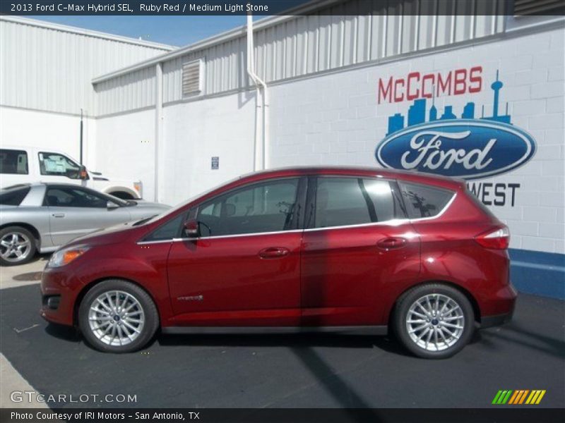 Ruby Red / Medium Light Stone 2013 Ford C-Max Hybrid SEL