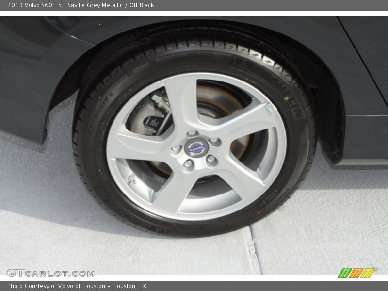 Saville Grey Metallic / Off Black 2013 Volvo S60 T5